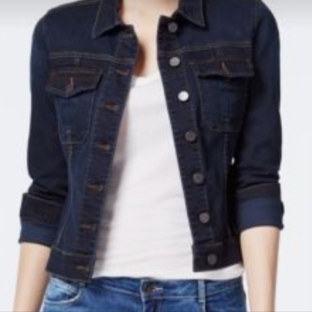 Kut from the Kloth, Amelia, Medium Denim Dark Wash Jacket